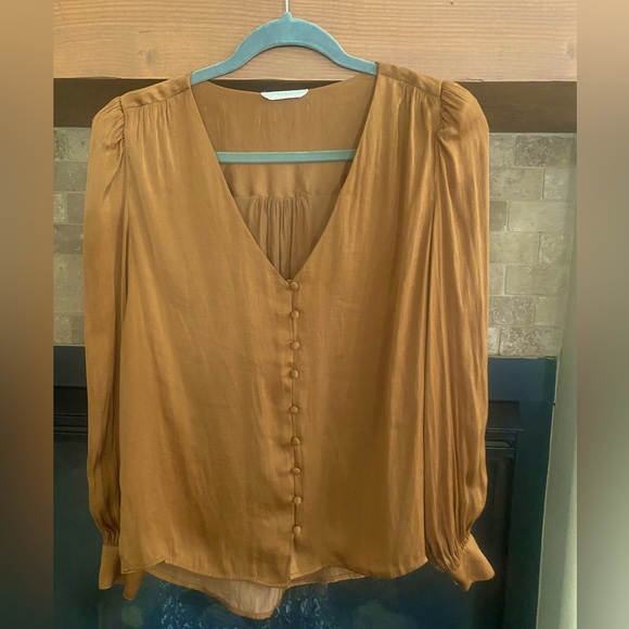 Lush Copper Blouse size Small - Picture 1 of 7